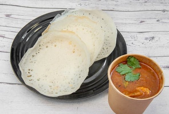 Appam with Fish curry