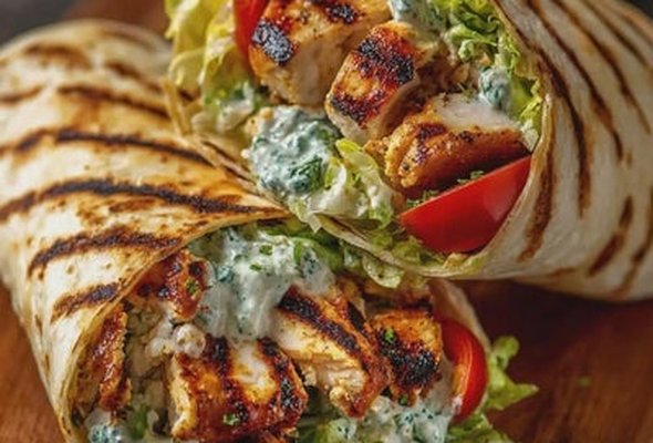 Grilled halloumi wraps Single
