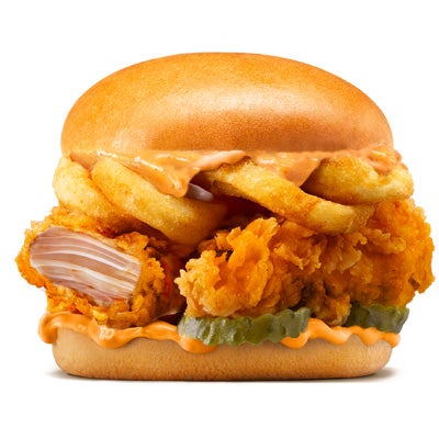 Curly Santa Fe Chicken  Sandwich