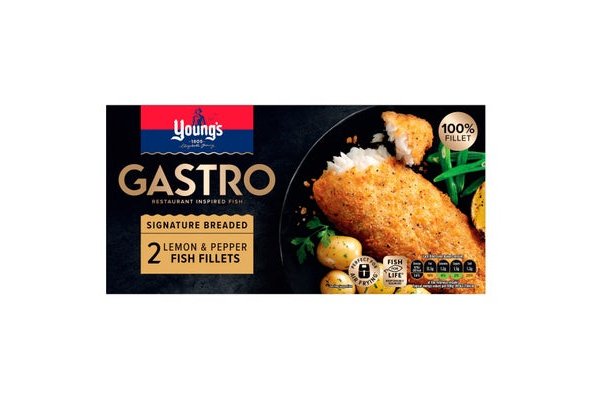 Young's Gastro Signature Breaded 2 Lemon & Pepper Fish Fillets 270g