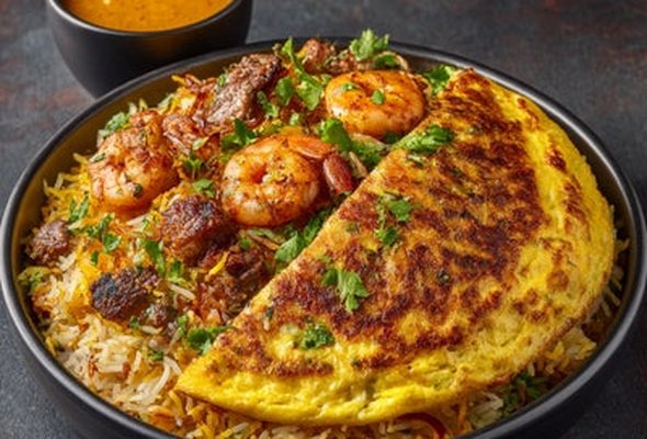 Special Mix Biryani 🥚🍗🐑🍤