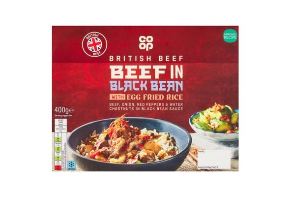 Co-op Beef in Black Bean & Egg Rice 400G