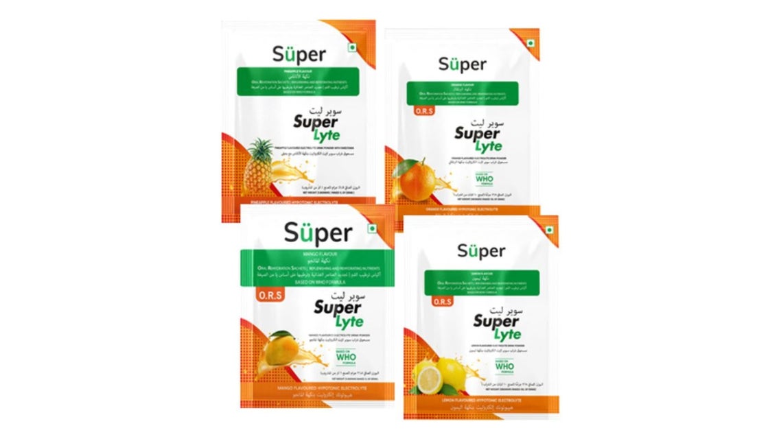 Super Lyte Electrolyte Powder Lemon Flavor 21.8g Sachets 10pcs