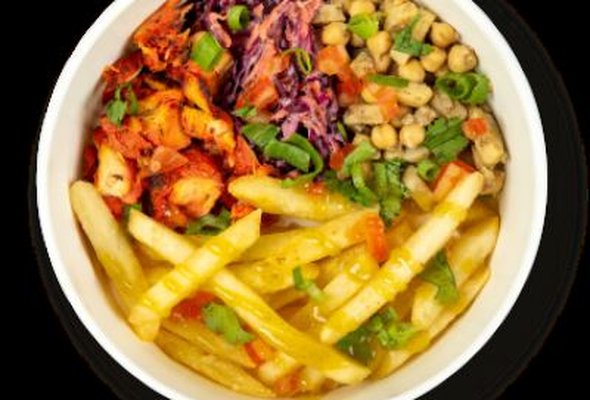 Chicken Tikka Chip Bowl