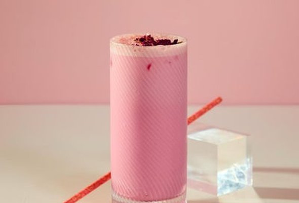 Iced Rose & Lychee Latte