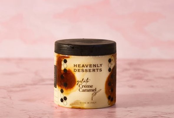 Creme Caramel Gelato Tub