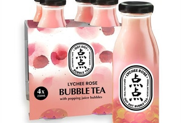Lychee Rose Bubble Tea Multipack 4 x 250ml