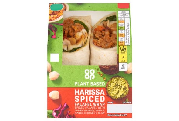 Co-op Harissa Spiced Falafel Wrap