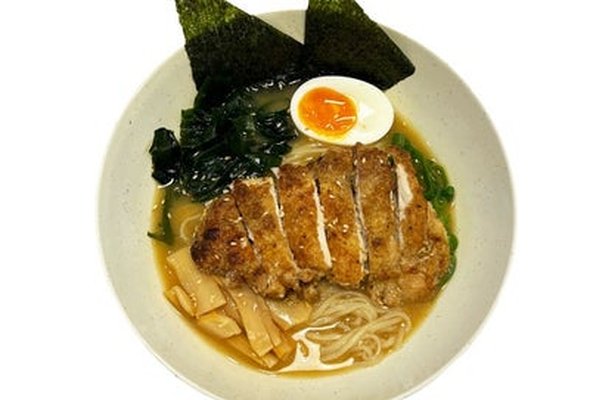 Grilled Chicken with Miso Broth 香煎雞扒味噌湯底