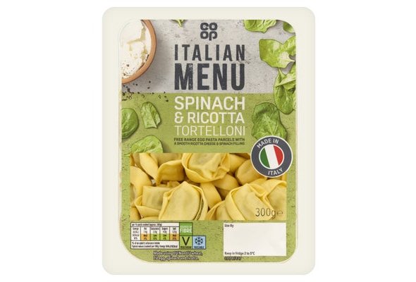 Co-op Spinach & Ricotta Tortelloni 300g