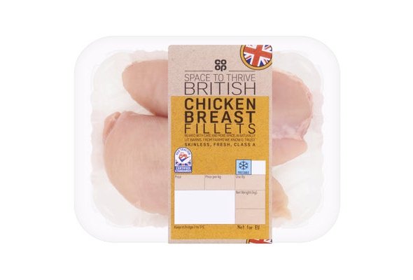 Co-op Space to Thrive British Chicken Breast Fillets 300g