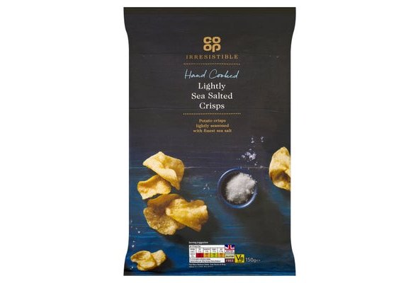 Co-op Irresistible Lightly Sea Salted Crisps 150g