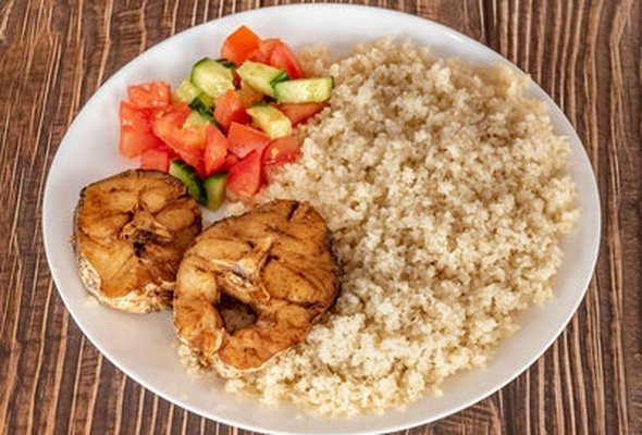 Attieke Fried Fish Salad Set Meal