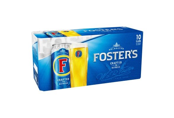Foster's Quality Lager Beer 10 x 440ml 3.7%