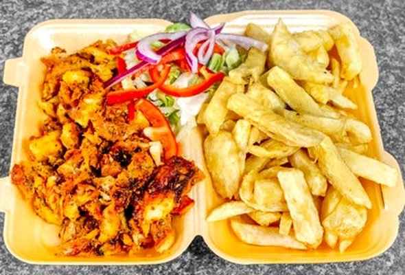 Chicken Donner and Chips (Medium)