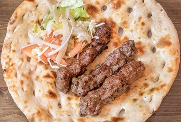 Kabab Roll - Large (3 Kababs) Nan