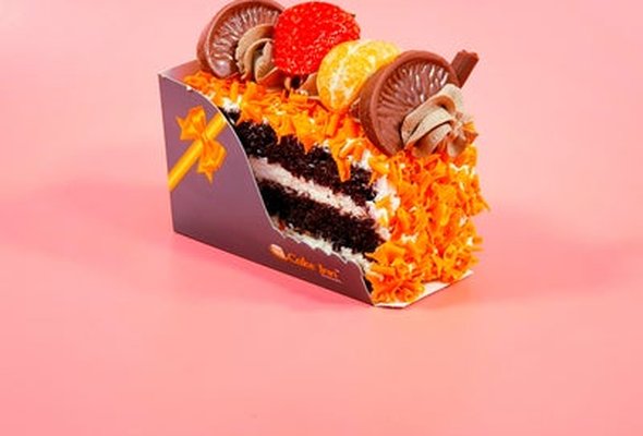 Orange Delight Cake Slice