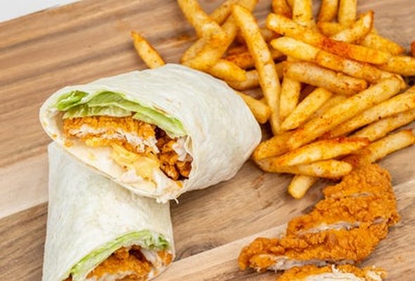 Southern Fried Crispy Chicken Wrap