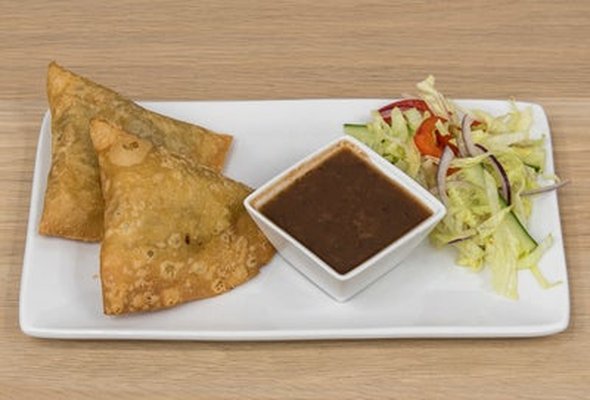 Samosa Chaat - Veg