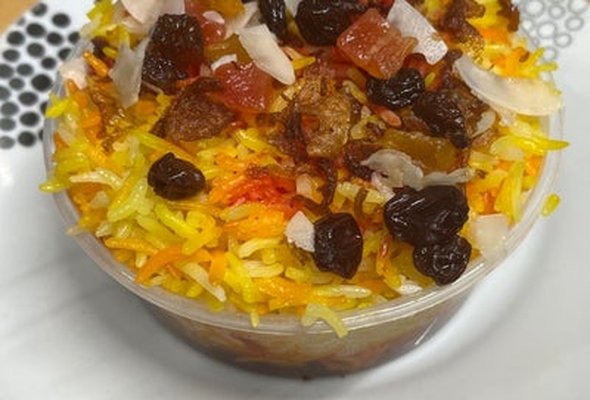 Beef Biryani (Boneless) (size Medium 250ml Container )