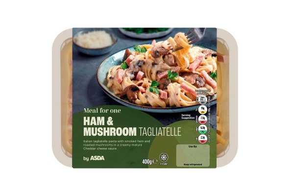 Asda Italian Inspired Ham & Mushroom Tagliatelle 400g