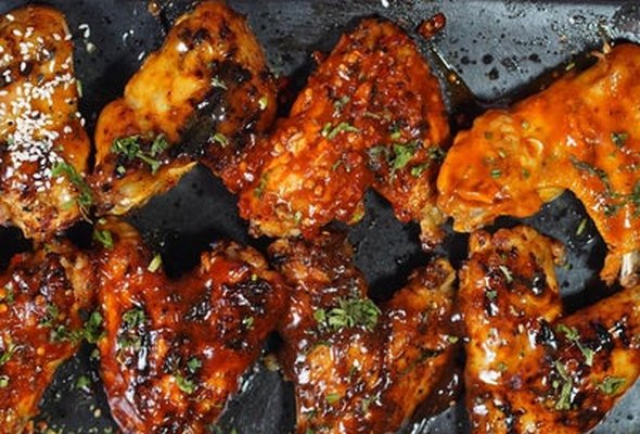 4 Large Peri Peri Grilled Wings