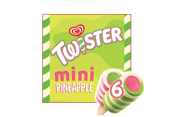 Heartbrand Twister Mini Pineapple Ice Lolly 6x 50 ml