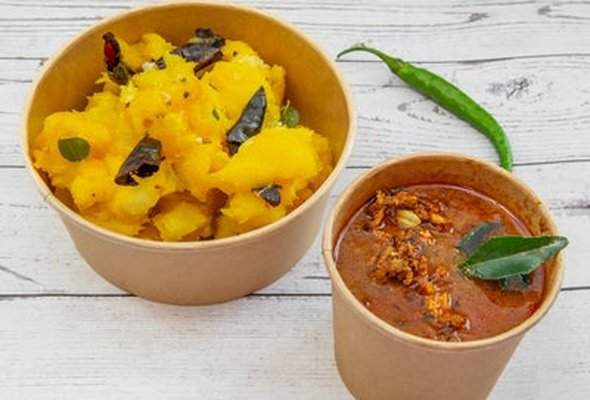 Kappa with Fish Curry