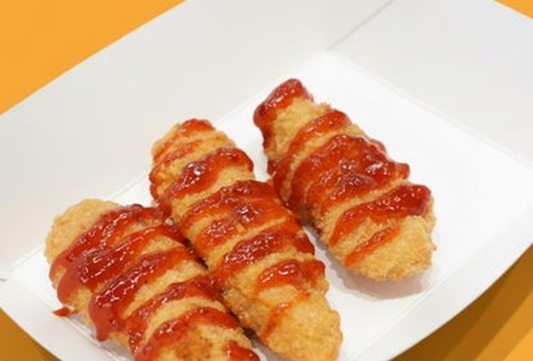 3 fried Chicken strip
