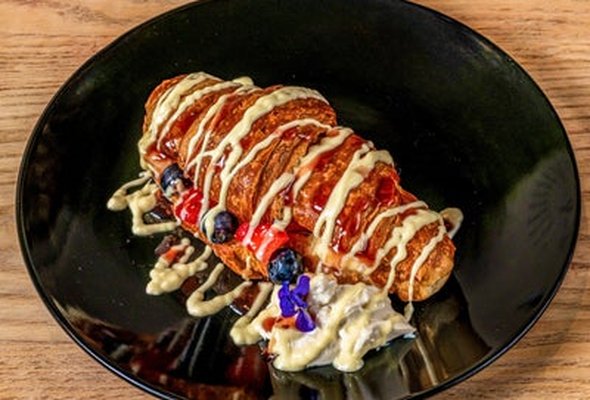 Loaded fruit croissant