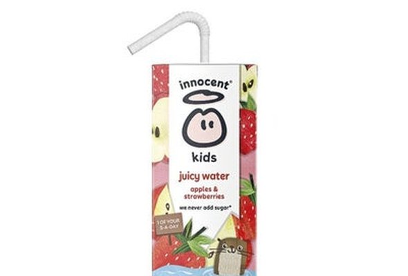 innocent kids juicy water apples and strawberries