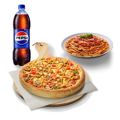 Sauteed Pasta & Medium Pizza Combo