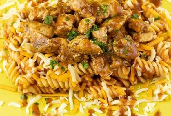 Peri Peri Chicken, Pasta, and Coleslaw