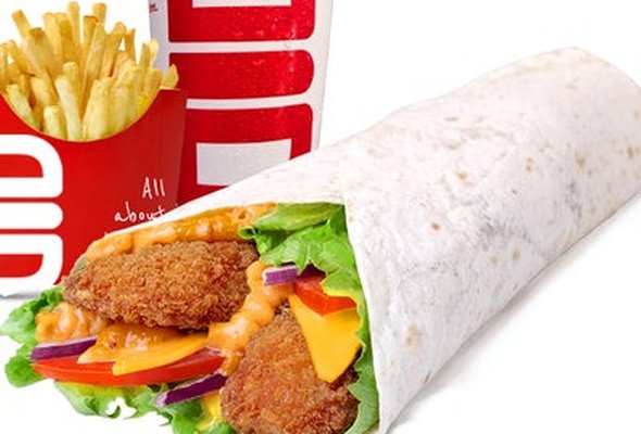 Chicken Strips Wrap Meal