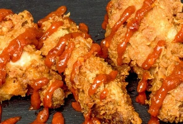 Battered 10pc Hot Wings