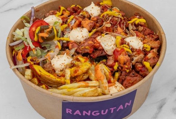 Rangutan Chicken Tikka and Mum’s Homemade Chips Meal
