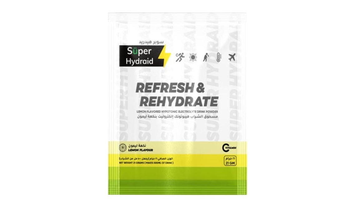 Super Hydraid Electrolyte Powder Lemon 21g, 10pcs