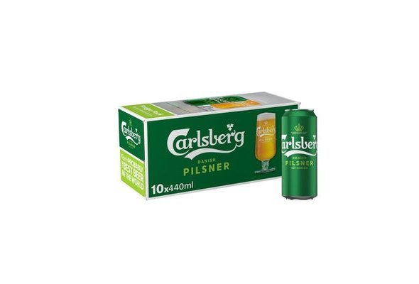 Carlsberg Pilsner 440ml 10 pack