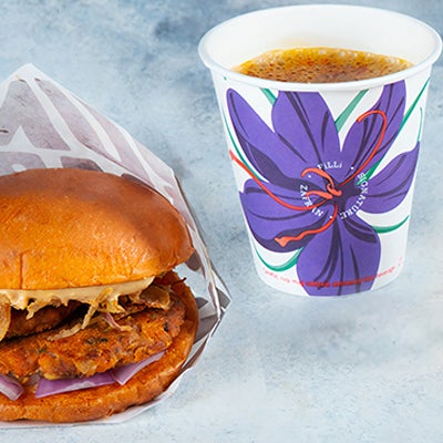 Mutton Bun Kebab with Zafran Tea