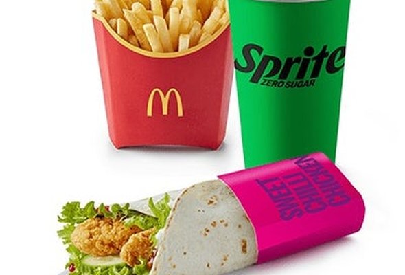 Medium Crispy Sweet Chilli Chicken Wrap Meal
