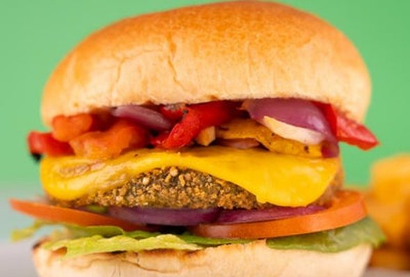 Pumpkin and Spinach Burger (VE)