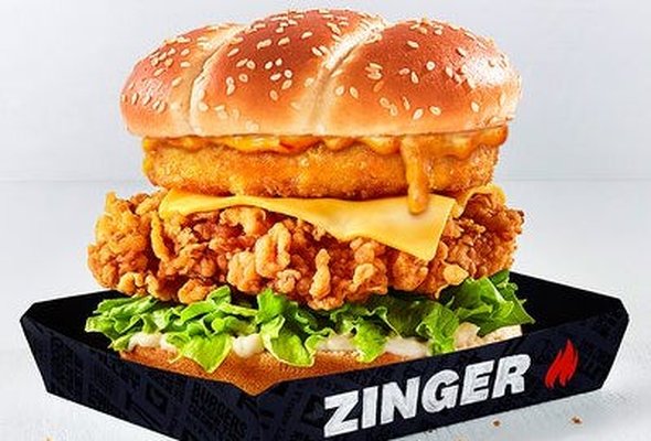 Zinger Supercharger Tower Burger 🔥