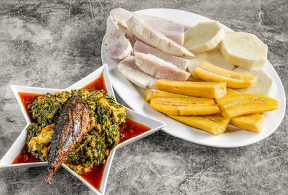 Yam with Tilapia