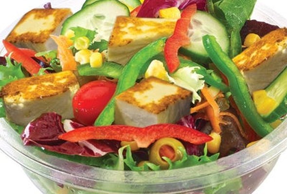 Rio's Grilled Paneer and Salad Meal