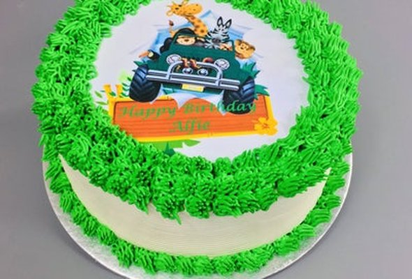 Safari Theme Birthday Cake K626