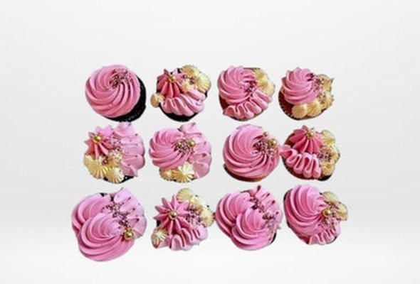 Birthday Pink Cupcakes