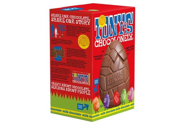 Tonys Chocolonely Milk Chocolate Shell Egg 242g