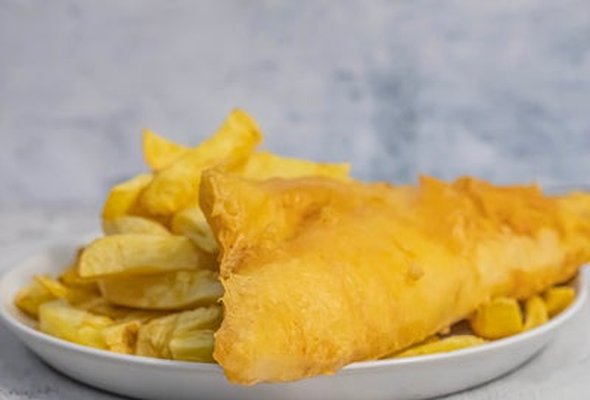 Large Haddock & Chips