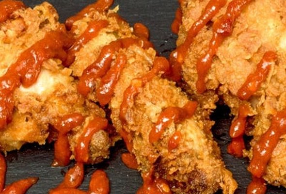 Battered 5pc Hot Wings
