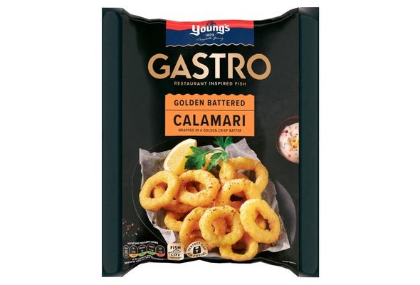 Young's Gastro Golden Battered Calamari 250g